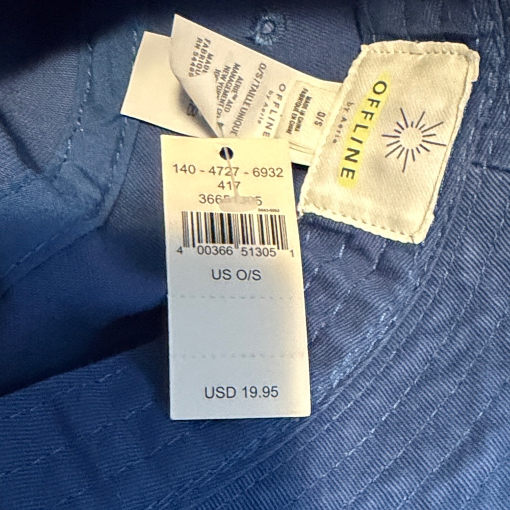 Aerie Blue Bucket Hat with Sun Design - Picture 3 of 4